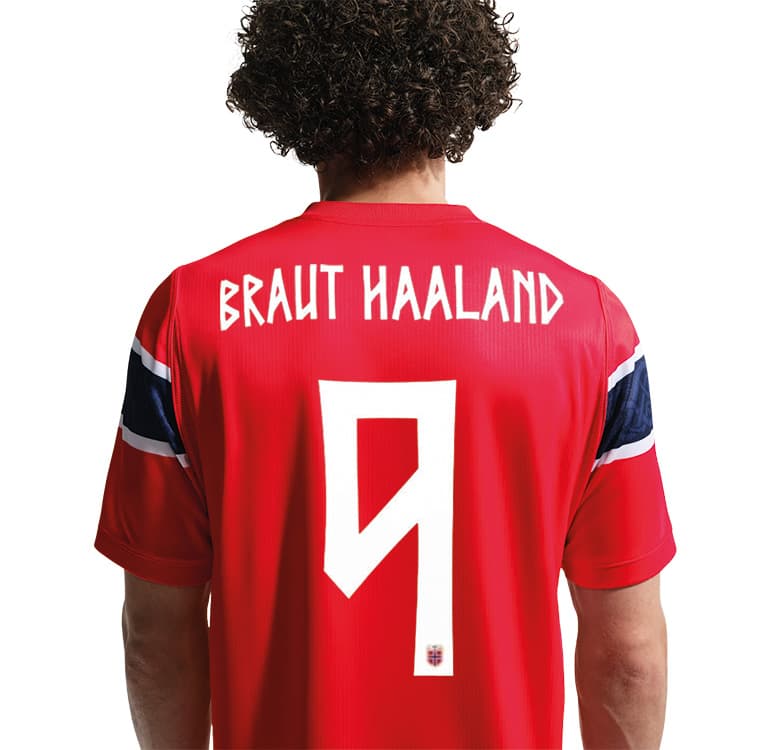 NORGE Youth Stadium Home Jersey BRAUT HAALAND2026