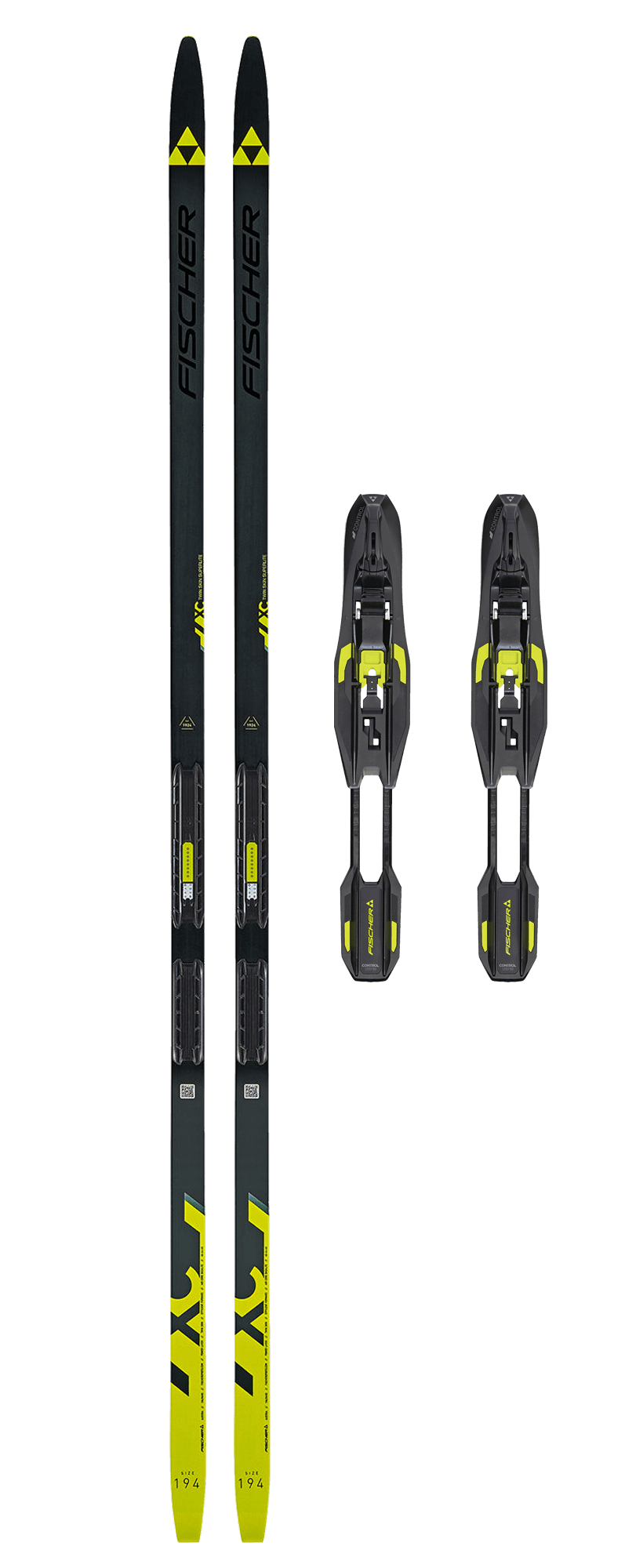 Twin Skin Superlite IFP & FISCHER Control Step in Svart/gul Twin Skin Superlite IFP & FISCHER Control Step in Svart/gul